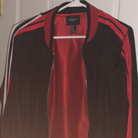Forever 21 Other - F21 Men’s black and red bomber.